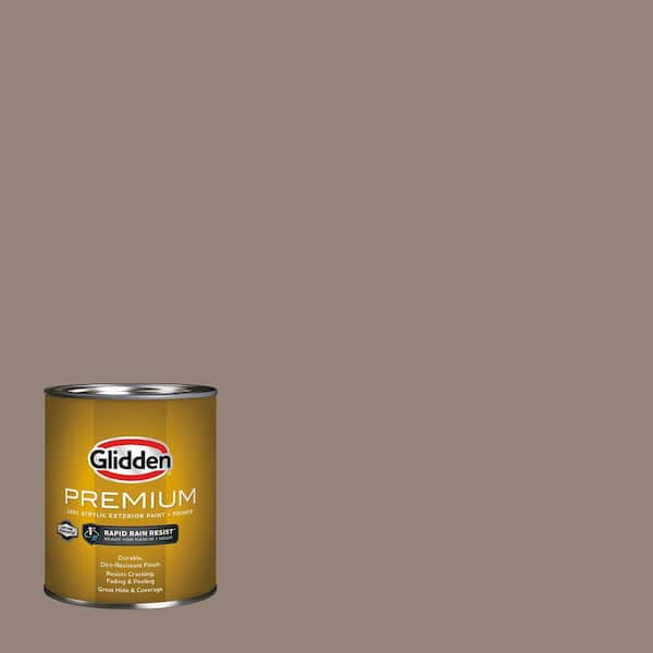 Glidden Premium 1 qt. PPG1075-5 Ranch Mink Satin Exterior Latex