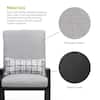 Materials infographic showing polyspun fabric and steel frame.