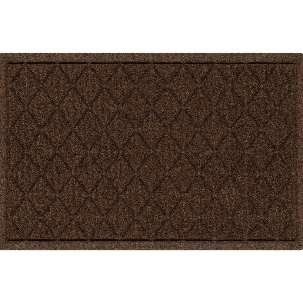 Waterhog Argyle Dark Brown 23 in. x 35 in. PET Polyester Indoor Outdoor Door Mat price history on PriceWatchPro