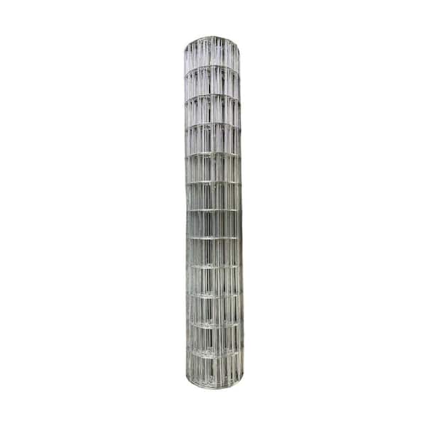 NUVO IRON Welded Wire Mesh 4 ft. x 50 ft. Utility Fence, 2 in. x 4 in. Rectangular Mesh, Hot Dipped Galvanized