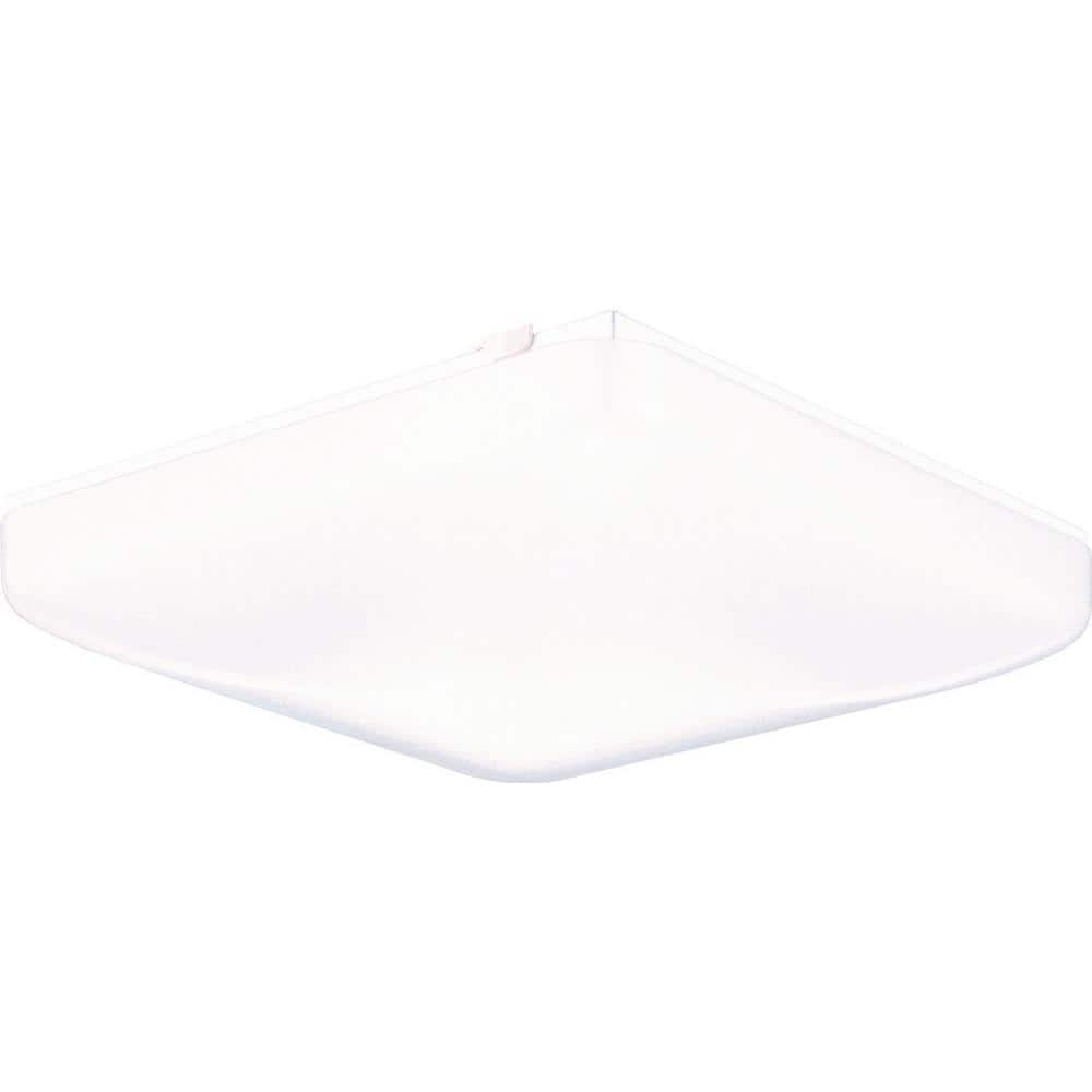 White Acrylic LED Square Flush Mount Light