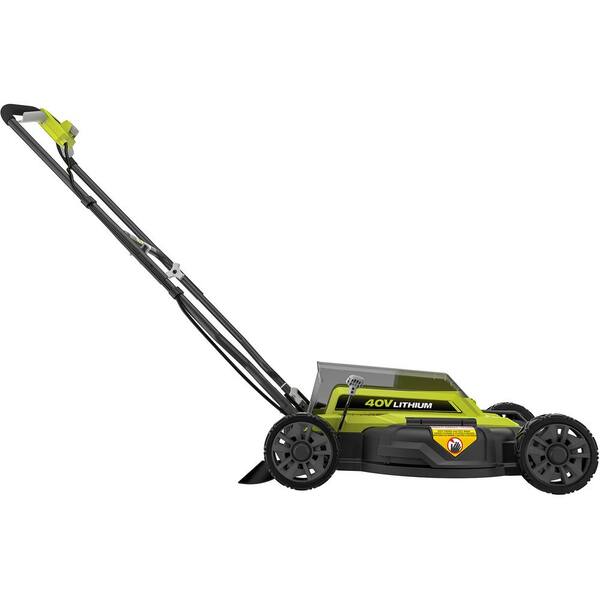 RYOBI 40V 18 2-in-1 Cordless Battery Walk Behind Push Mower with Ah  Battery and Charger RY401100-Y