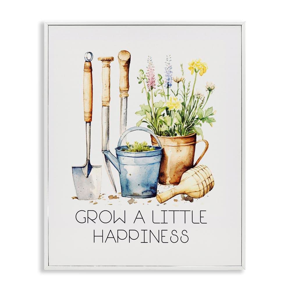 Grow Happiness Gardening by Karen Smith White Framed Nature Giclee Art Print 30 in. x 24 in. price history on PriceWatchPro