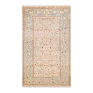 One-of-a-Kind Traditional Ivory 3 ft. x 5 ft. Hand Knotted Oriental Area Rug