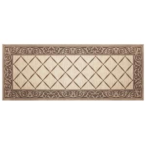 Horchow Tan 2 ft. x 5 ft. Accent Rug