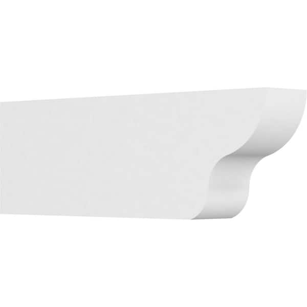 Ekena Millwork 4 in. x 8 in. x 24 in. Standard Greensboro Architectural Grade PVC Rafter Tail Brace