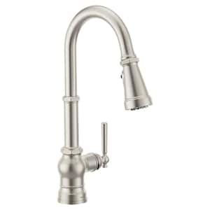 Paterson Single Handle Pull-Down Sprayer Kitchen Faucet with Optional 3- in -1 Water Filtration in Spot Resist Stainless