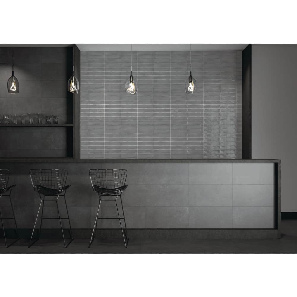 Modstate Style Warm Tan Brown Glossy 3 in. x 12 in. Ceramic Subway Wall Til