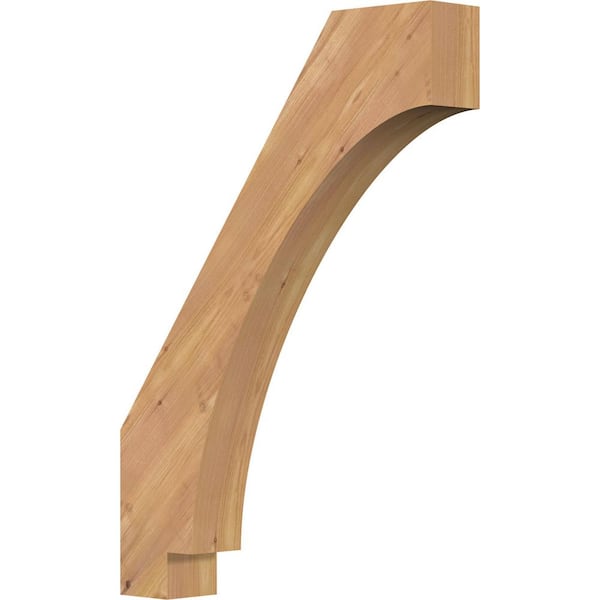 Ekena Millwork 3 1/2"W x 20"D x 28"H Imperial Smooth Knee Brace, Western Red Cedar