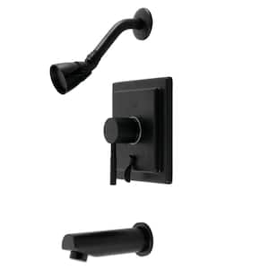 Concord Single Handle 1-Spray Tub and Shower Faucet 1.8 GPM with Pressure Balance in Matte Black
