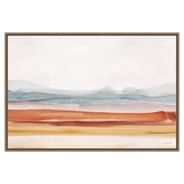 Amanti Art "Sierra Hills 01" by Lisa Audit 1-Piece Floater Frame Giclee Abstract Canvas Art Print 23 in. x 33 in.