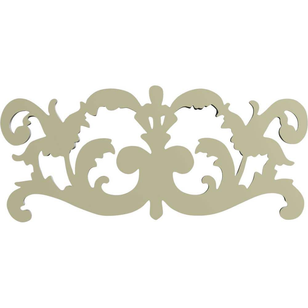 Ashford White Polyurethane Rectangular Onlay Scroll