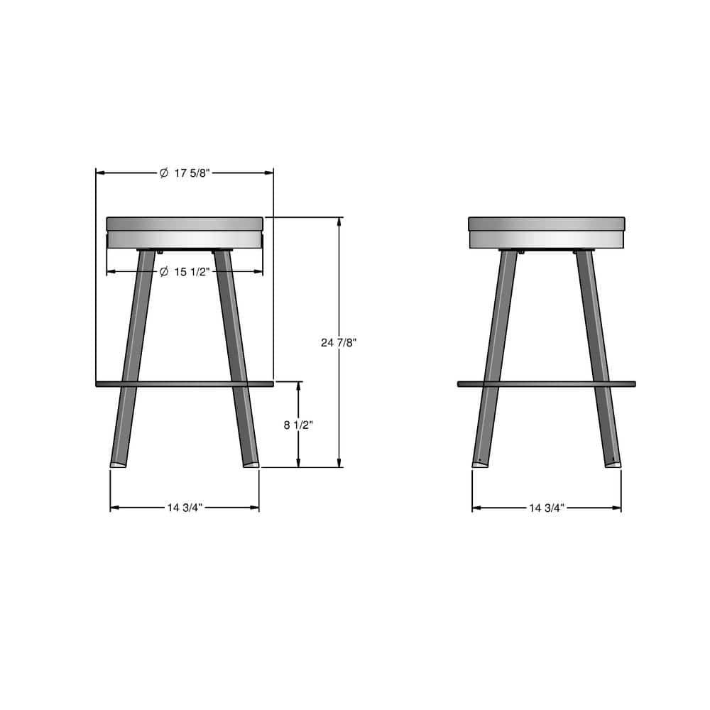 Beige Distressed Wood and Black Metal Swivel Counter Stool