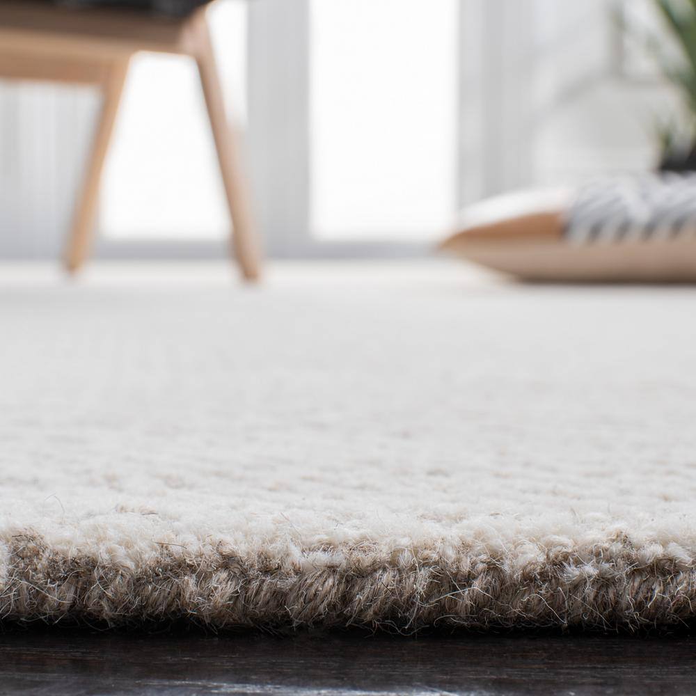 Ivory Floral Hand-Tufted Wool Accent Rug, 2' x 3'