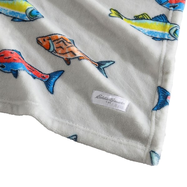 Eddie Bauer Kids Fish Lake Throw Blanket
