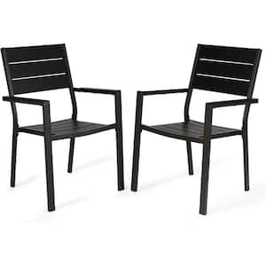Kirk Outdoor Patio Dining Furniture Chair and Table Sets (2-Pack Chairs)