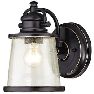 Emma Jane Amber Bronze with Highlights Outdoor Wall Lantern Sconce