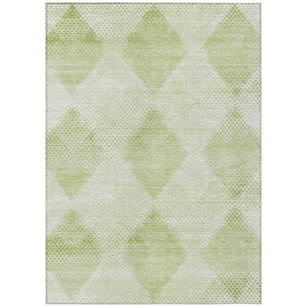 Addison Rugs Chantille ACN539 Mint 9 ft. x 12 ft. Machine Washable Indoor/Outdoor Geometric Area Rug