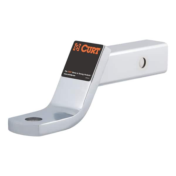 CURT Class 3 7,500 lbs. 4 in. Drop Trailer Hitch Ball Mount Draw Bar (2 in. Shank, 8-1/4 in. Long, Chrome)