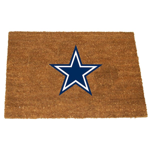 Dallas Cowboys 19.5 in. x 29.5 in. Coir Fiber Colored Logo Door Mat