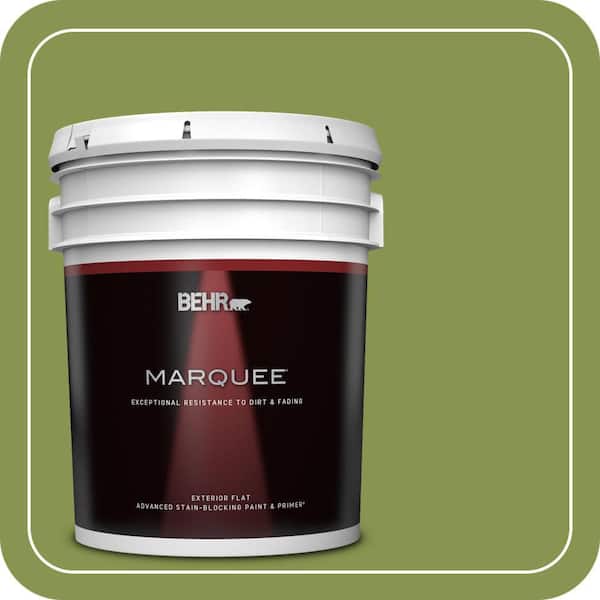 BEHR MARQUEE 5 gal. #M350-6 Frog Flat Exterior Paint & Primer