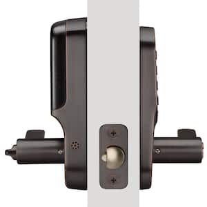 Assure Oil-Rubbed Bronze Door Lever Lock with Push Button Keypad