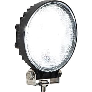 4.6 in. Round LED Clear Flood Light with Black Housing