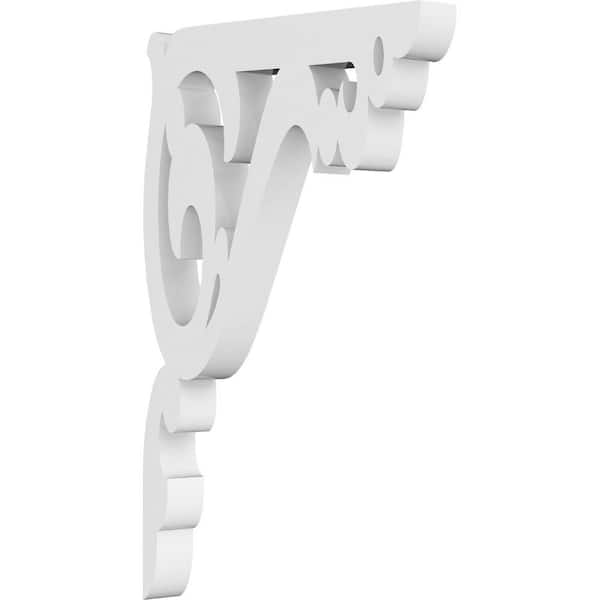Ekena Millwork 5/8 in. W X 7 in. H X 4 1/2 in. D PVC Amber Bracket