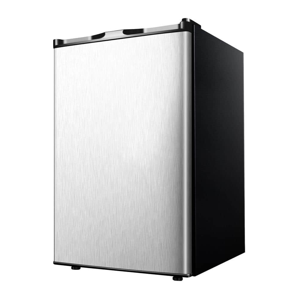 3.0 cu. ft. Compact Upright Freezer in Stainless Steel, Silver