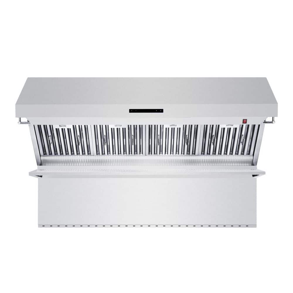 Savona 60 in. Ducted Wall Mount Range Hood in Stainless Steel, Baffle Filters and Backsplash, Heating Lamps price history on PriceWatchPro