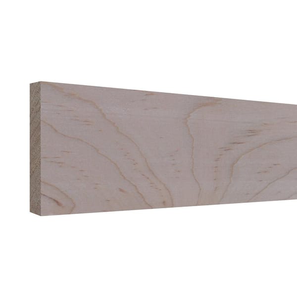 Ornamental Mouldings 0.75 in. D x 5.5 in. W x 72 in. L Unfinished Natural Soft Maple Wood Board