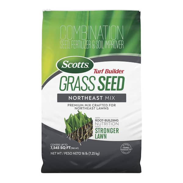 Scotts Turf Builder 16 lbs. Grass Seed Northeast Mix with Fertilizer and Soil Improver, Premium Mix