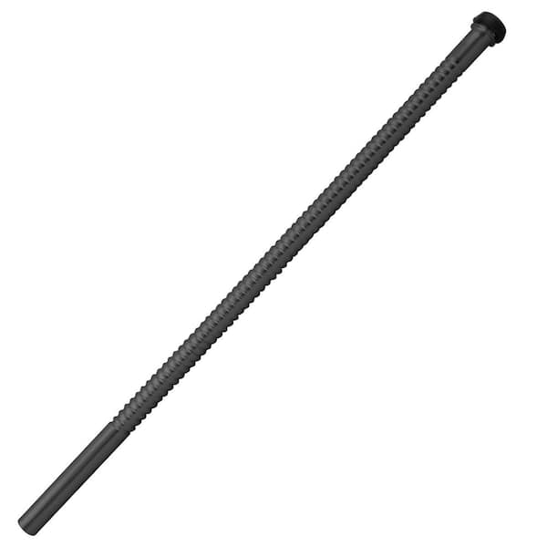Westbrass 1/2 in. O.D. x 15 in. Corrugated Riser Supply Line for Faucet and Toilet, Matte Black