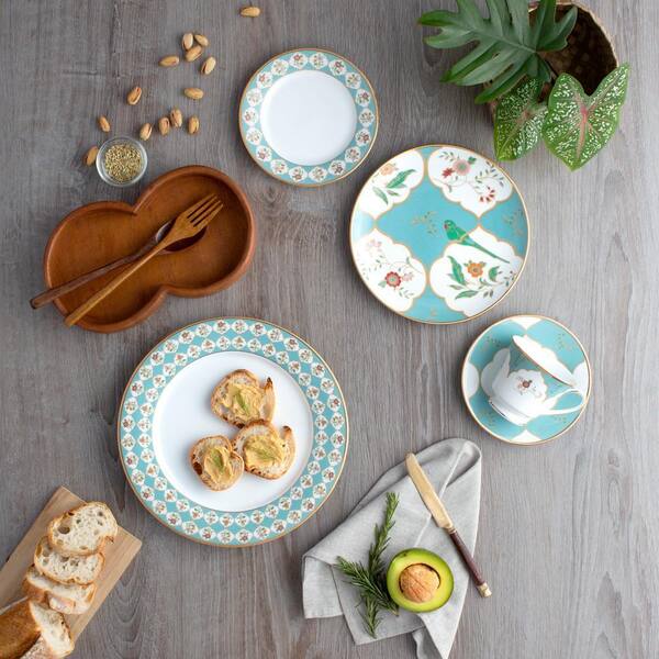 Noritake Lodi's Morning 6.25 in. (White and Blue) Porcelain Bread