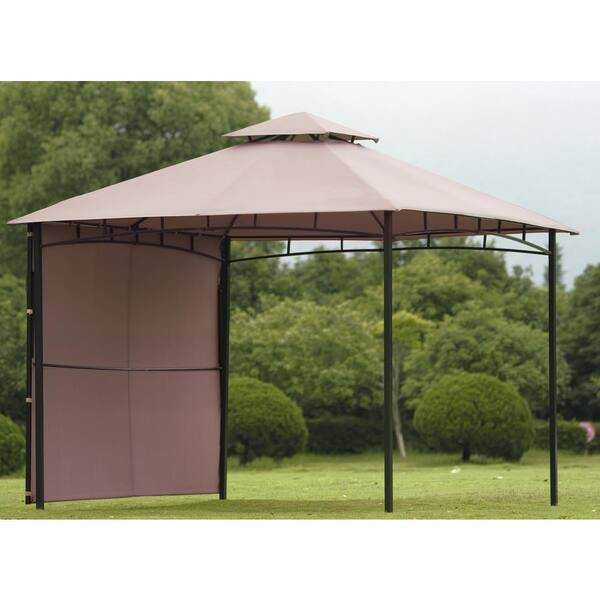 10 ft. Brown Foot Easy Assembly Gazebo 