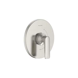 Aspirations Single-Handle Wall Mount Valve Trim in Brushed Nickel (Valve Not Included)