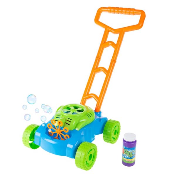 Kids Play Mower Toy Toddler Push Lawn Boys Girls Toys Green Gas Go 