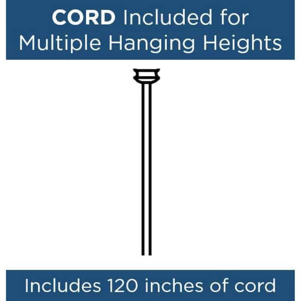 Hinton Collection 8-1/4 in. 1-Light Brushed Nickel Pendant with Metal Shade