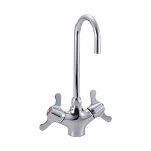 Commercial Single Hole 2-Handle Bathroom Faucet in Chrome