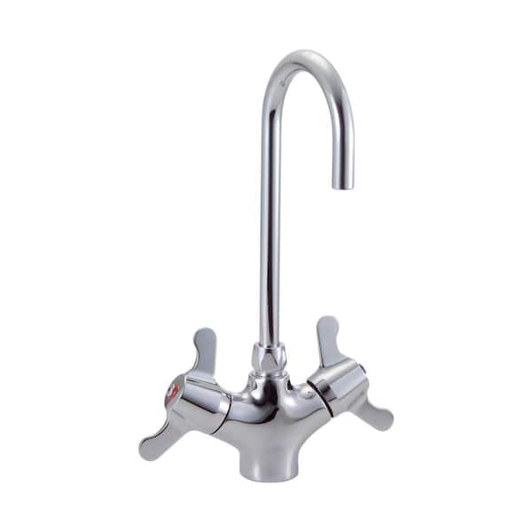 Delta Commercial Single Hole 2-Handle Bathroom Faucet in Chrome