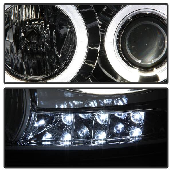 Dodge Ram 1500 06-08 / Ram 2500/3500 06-09 Projector Headlights - LED Halo  - LED ( Replaceable LEDs ) - Chrome