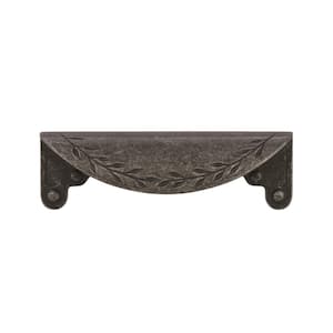 Nature's Splendor 3 in (76 mm) Wrought Iron Dark Cabinet Cup Pull