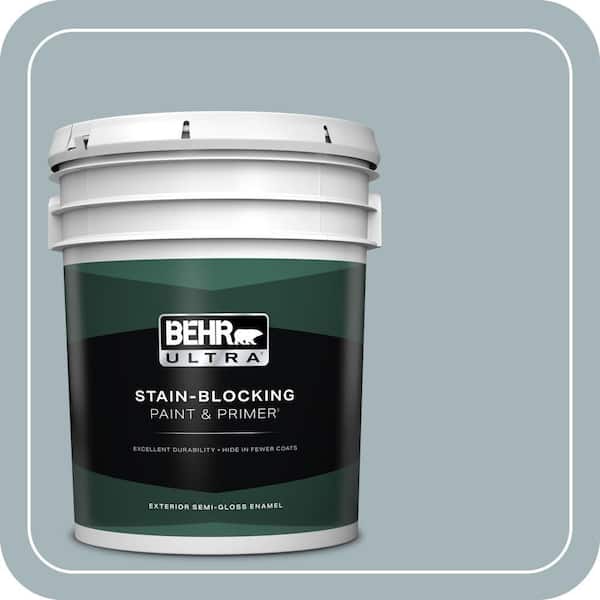 BEHR ULTRA 5 gal. #ECC-22-2 Bay View Semi-Gloss Enamel Exterior Paint & Primer