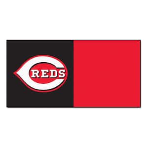 Cincinnati Reds Red Residential 18 in. x 18 Peel and Stick Carpet Tile (20 Tiles/Case) 45 sq. ft.