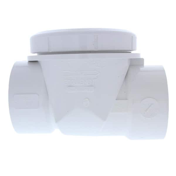 JONES STEPHENS 3 in. PVC Backwater Valve for Drainage Systems