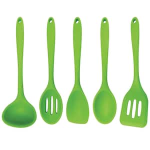 Green 5-Piece Silicone Cooking Utensils