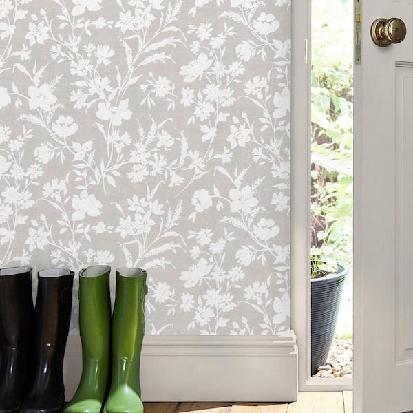 Laura Ashley Rye Dove Grey Wallpaper