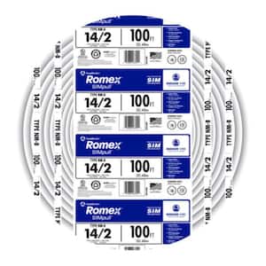 100 ft. 14/2 Solid Romex SIMpull CU NM-B W/G Wire