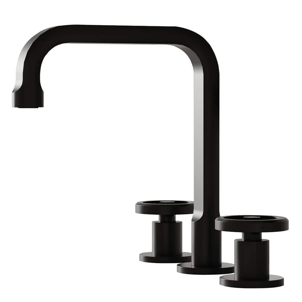 Industry Style 8 in. Widespread Double Handle High-Arc Bathroom Faucet Pop-
