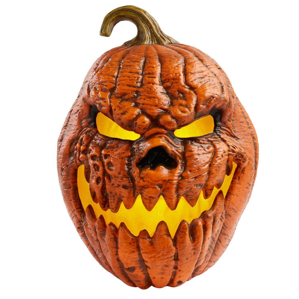 Home Accents Holiday 21 in Grimacing LED Pumpkin Jack O' Lantern 21SV23085  - The Home Depot